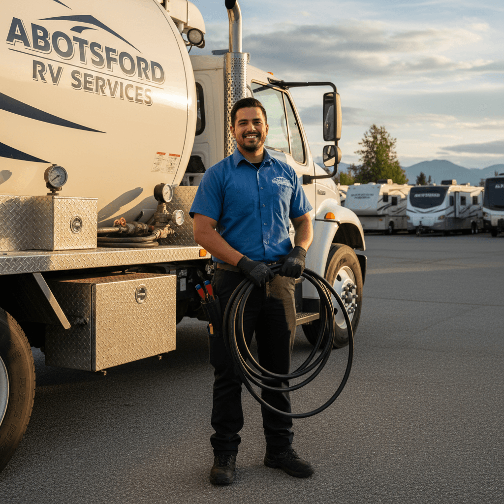 Professional service technician ready to help