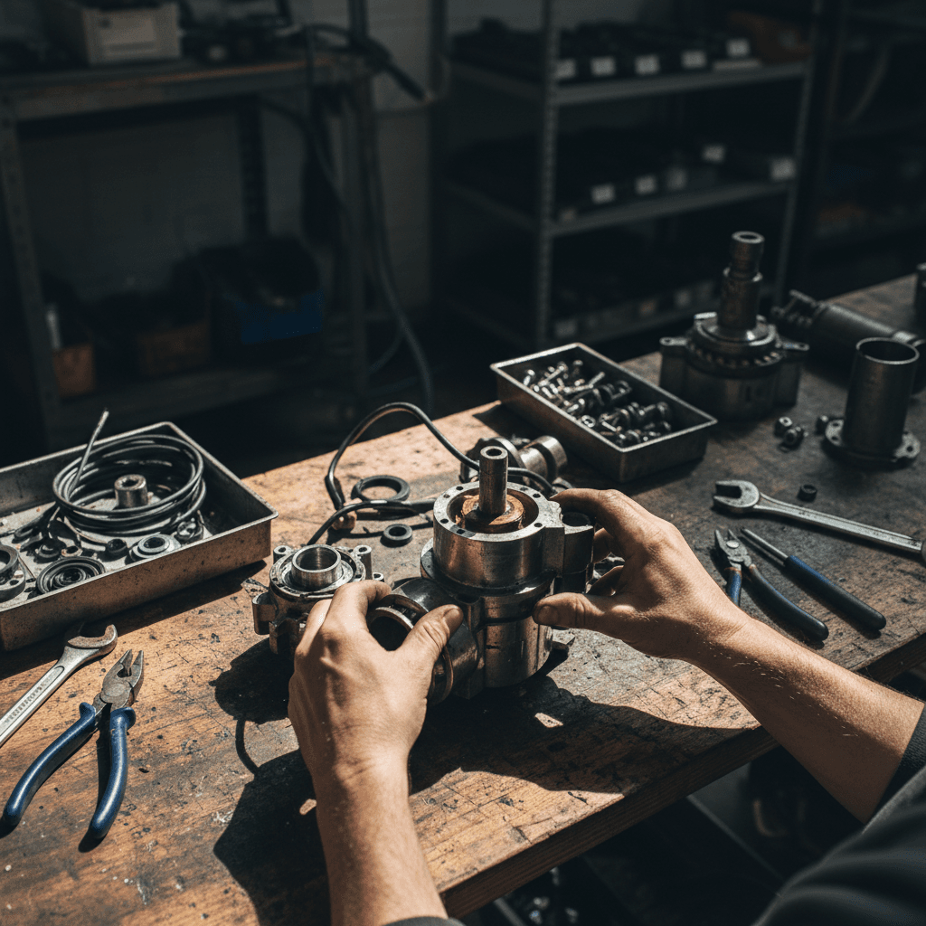 Professional pump out equipment operation